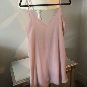 Audrey 3+1 light pink silk dress